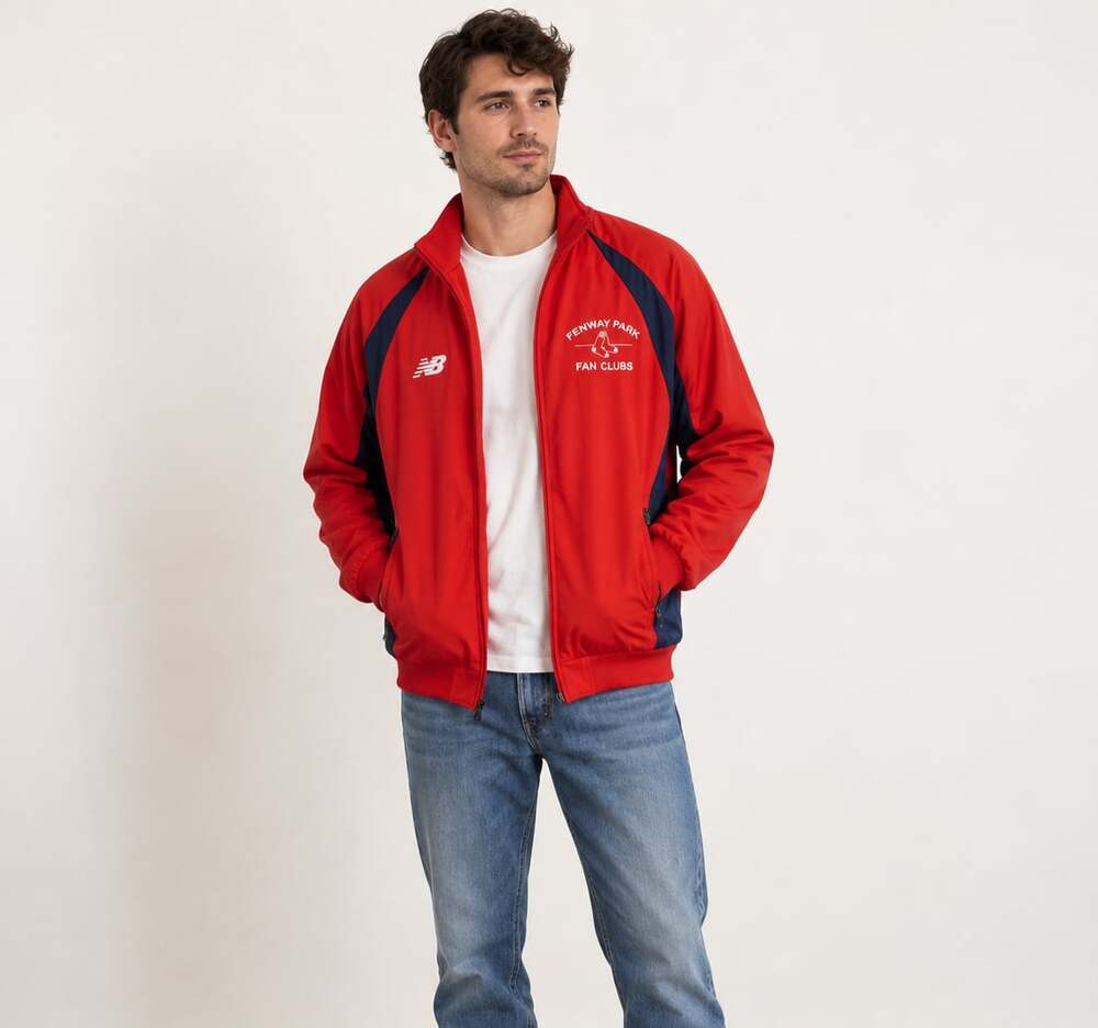 New Balance Red Sox Fenway Park Fan Clubs Jacket MLB Baseball Track Jacket Men's